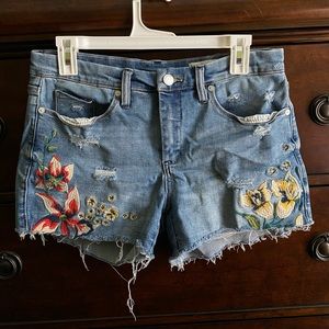 BLANKNYC Embroidered Shorts
